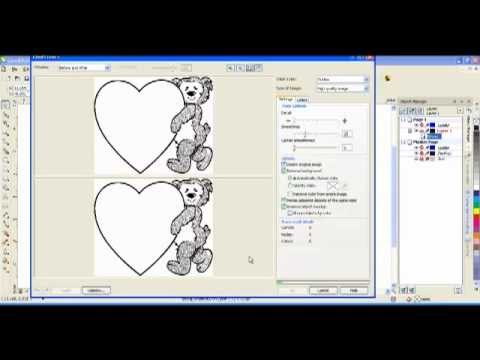 how to convert bitmap to vector in coreldraw x5