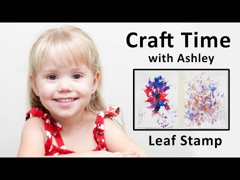 Leaf Art: Make Prints Using Leaves - Craft Time with Ashley