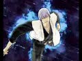 Gin pokes Aizen. Aizen giggles.