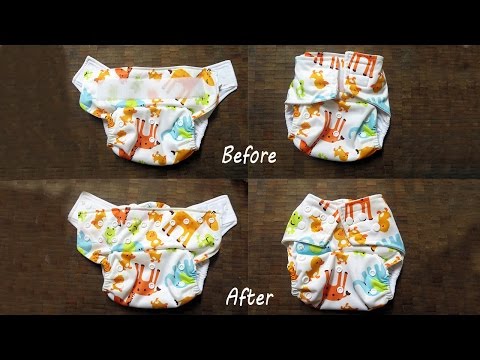 how to snap convert diapers