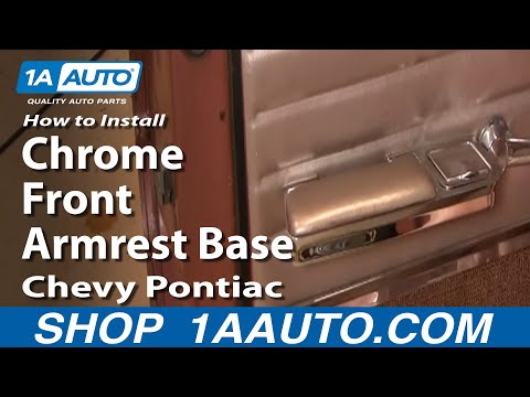 How To Install Replace Chrome Front Armrest Base Chevy Pontiac Buick Oldsmobile 1AAuto.com