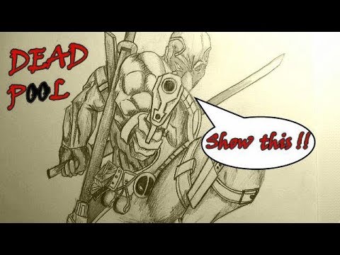 video-linktoworks-How to draw deadpool full body step by step easy