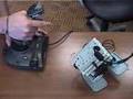 Bipedal Bioloid, controlled with joystick (URBI Inside)