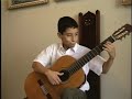nace en caracas el 27 de setiembre de 1993. desde muy peque�o mostr� gusto por la m�sica, lo cual fue observado por sus padres, que de manera muy especial   empezaron a motivarlo, a fin de que desarrollara esa aptitud. fue as� como a la edad de 7 a�os comenz� a aprender a ejecutar la guitarra y fue su padre, quien lo encamino en sus primeros pasos, luego recibi� la orientaci�n profesional del profesor: fernando c�rdova, (particular) y mas tarde en la fundaci�n jos� antonio calca�o, con los profesores: efr�n su�rez y jaime paz castillo. su calidad art�stica, ha hecho que dicha fundaci�n haya decidido otorgarle el beneficio de estudiar gratuitamente como muy acertadamente lo han decidido, sus directivos encabezados por la profesora: francina grullon de larrazabal.
su actual repertorio, podr�amos decir que comprende muchas de las piezas que normalmente tocan gran parte de los guitarristas cl�sicos venezolanos :
antonio lauro, ra�l borges, agust�n barrios (mangore), heitor villalobos, gentil monta�a, astor piazzola isaac albeniz, francisco tarrega, etc. 
     realizar juicios de valor, sobre su incipiente comienzo, no vienen al caso, es preferible observar su desenvolvimiento en la escena ya sea de presentaciones privadas como publicas, a fin de formarse un concepto claro de cual puede ser el destino de este talentoso joven venezolano.