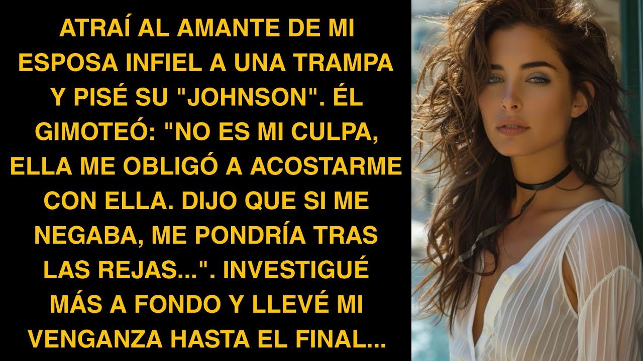 ATRAÍ AL AMANTE DE MI ESPOSA INFIEL A UNA TRAMPA Y PISÉ SU "JOHNSON". ÉL GIMOTEÓ: "NO ES MI CULPA