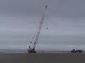 Crane arrives at Riverdance ferry, Cleveleys, 05.02.2008.