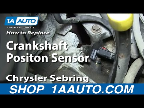 How To Install Engine Crankshaft Positon Sensor 2.7L 2001-06 Chrysler Sebring Dodge Stratus More