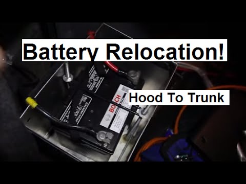 how to relocate battery to trunk ef civic