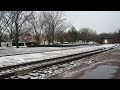 christmas day railfanning with up coal train with horn