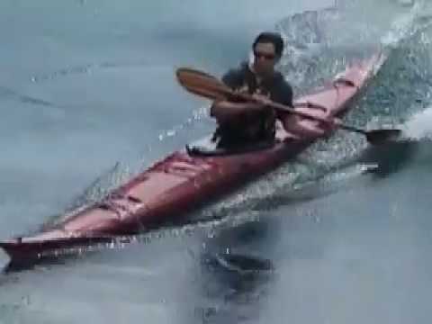 Playboating in a sea kayak