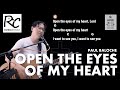 Open The Eyes Of My Heart Chord Chart