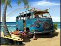 accompanied by classic car / nostalgic surf art 