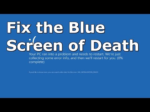 how to fix blue screen of death