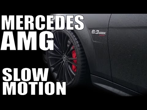 SlowMo pour les nOObs - Mercedes AMG Burnout in Slow Motion