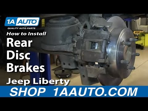 How To Install Replace Rear Disc Brakes 2002-07 Jeep Liberty