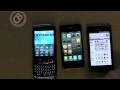 Browservergelijk BlackBerry Torch, Bold 9700, iPhone 4 en Samsung Captivate