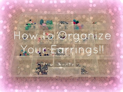 how to organize earrings