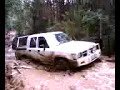 Hilux going through water
