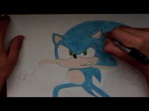 how to draw sonic the hedgehog from sonic x