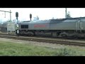 Start Class66 diesel locomotive at Blerick,the Netherlands!!
