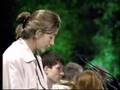  Ingrid Betancourt speaks at Global Greens 2001 