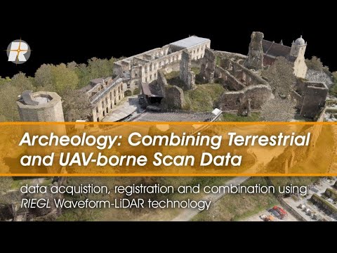 Combining Terrestrial and UAV-borne Scan Data in an Archeology Application