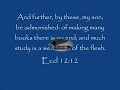 BIBLE STUDY ANY ONE??