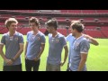 One Direction taking their shirts off and playing football? Oh go on...
