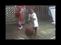 TR3 2Yrs Old bouncing Basketball.avi