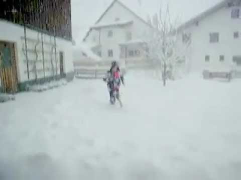 barfuß schnee
