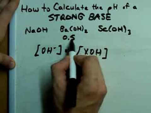 strong base - More free chemistry help videos: http://www.nathanoldridge.com/chemistry-videos.html Here I show how to calculate the pH of a solution made with a Strong Bas...