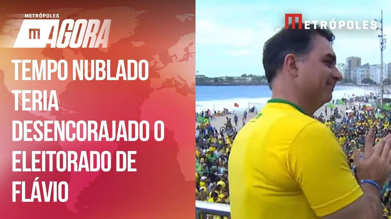 Valdemar elege um culpado por público reduzido em ato de Flávio no Rio