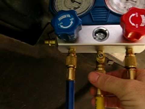 how to add oil to auto a c compressor