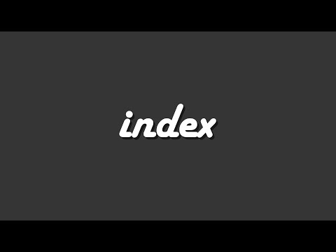index가 뭔지 설명해보세요(개발면접시간) - 코딩애플