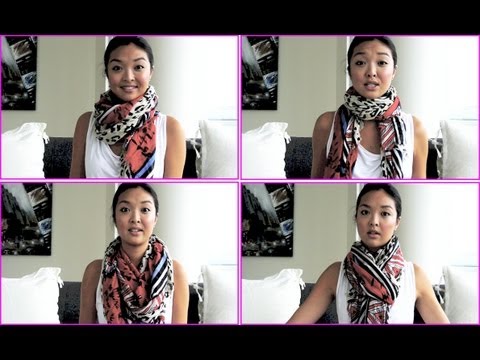 how to fasten a scarf