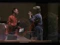 last perfomance in the netherlands of lorraine hunt lieberson. june 2005 
ich habe genug, bach cantate, bwv84, staged by peter sellars
muziekgebouw aan 't ij, amsterdam.
bwv 82    ich habe genug
1. aria b
oboe, violino i/ii, viola, continuo   ich habe genug,
ich habe den heiland, das hoffen der frommen,
auf meine begierigen arme genommen;
ich habe genug!
       ich hab ihn erblickt,
       mein glaube hat jesum ans herze gedr�ckt;
       nun w�nsch ich, noch heute mit freuden
       von hinnen zu scheiden.
2. recitativo b
continuo   ich habe genug.
mein trost ist nur allein,
dass jesus mein und ich sein eigen m�chte sein.
im glauben halt ich ihn,
da seh ich auch mit simeon
die freude jenes lebens schon.
la�t uns mit diesem manne ziehn!
ach! m�chte mich von meines leibes ketten
der herr erretten;
ach! w�re doch mein abschied hier,
mit freuden sagt ich, welt, zu dir:
ich habe genug.
3. aria b
violino i/ii, viola, continuo   schlummert ein, ihr matten augen,
fallet sanft und selig zu!
       welt, ich bleibe nicht mehr hier,
       hab ich doch kein teil an dir,
       das der seele k�nnte taugen.
       hier muss ich das elend bauen,
       aber dort, dort werd ich schauen
       s��en friede, stille ruh.
4. recitativo b
organo   mein gott! wann k�mmt das sch�ne: nun!
da ich im friede fahren werde
und in dem sande k�hler erde
und dort bei dir im scho�e ruhn?
der abschied ist gemacht,
welt, gute nacht!
5. aria b
oboe, violino i/ii, viola, continuo   ich freue mich auf meinen tod,
ach, h�tt er sich schon eingefunden.
       da entkomm ich aller not,
       die mich noch auf der welt gebunden.
half a year later she died
--------------------------------------
go to a npr recording of lorraine singing her husbands music:
http://www.npr.org/templates/story/story.php?storyid=5535314

performance today, july 5, 2006 � mezzo-soprano lorraine hunt lieberson died monday at 52. from a concert performance last may, hunt sings a love song her husband, peter lieberson, wrote for her: 