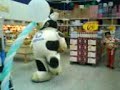 la vaca en la comer
