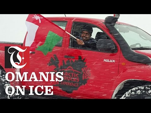Here's what happens when Omani desert crossers cross ice for a change.