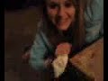 amanda peeing in a litter box