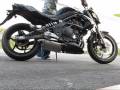 2009 Kawasaki ER-6n stock motorcycle exhaust video, Bangkok, Thailand