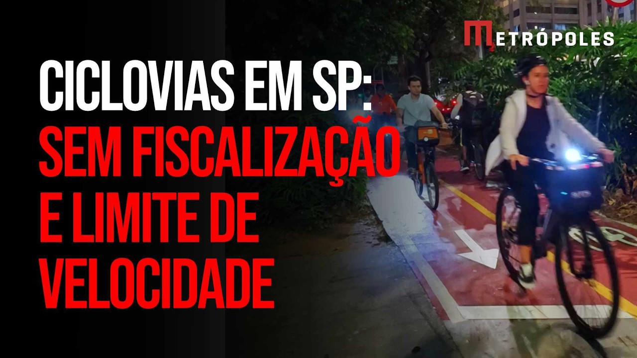 Ciclovia vira alvo de disputa sem fiscalização e limite de velocidade
