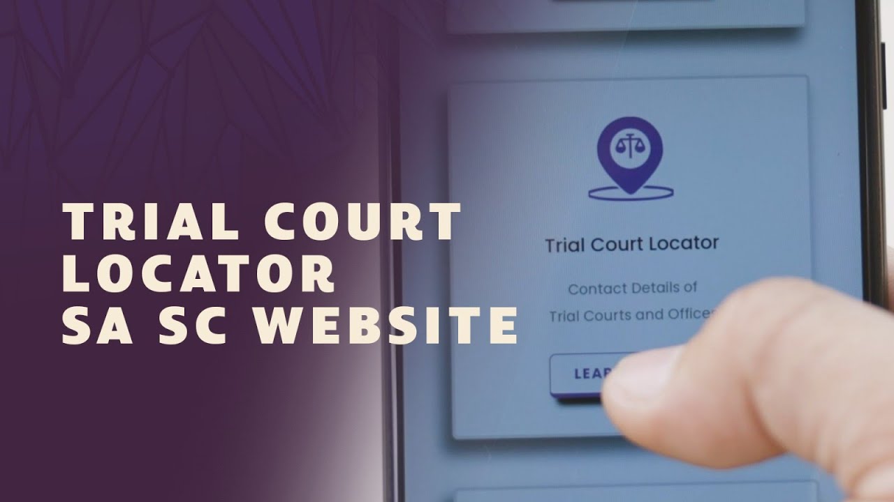 Trial Court Locator sa SC website