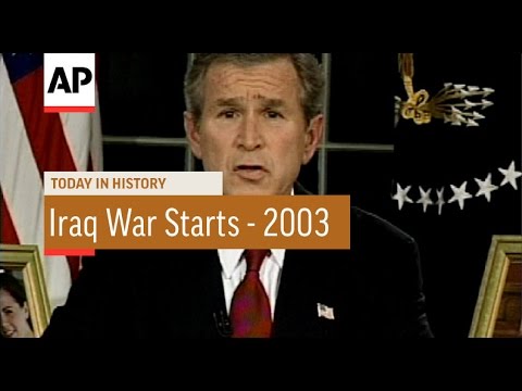 Bush Announces Iraq War Start - 2003 | Today In History | 19 Mar 17