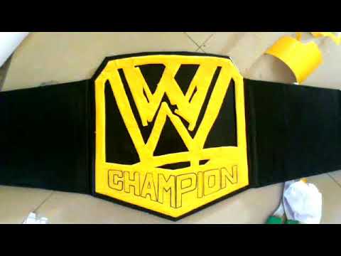 how to make wwe championship belt at home