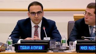 Deputy Prime Minister of Armenia Tigran Avinyan's Speech at the United Nations Headquarters in New York