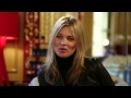 supermodel kate moss talks about her newly launched rimmel salon pro kate nail polishes at london's cafe royal.