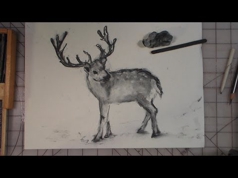 how to draw reindeer