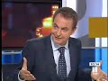 La econom�a y el trabajo, las primeras preguntas a Zapatero