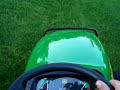 going up & down ditches cutting grass in 4 wheel drive ! this x585 gets the job done !