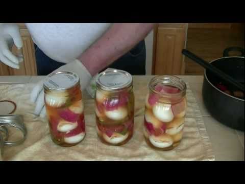 pickeled - http://www.SmokingPit.com - My secret Evil egg recipe released! See how to make the brine and can the pickled eggs using the wet bath canning method. Hot, Sp...